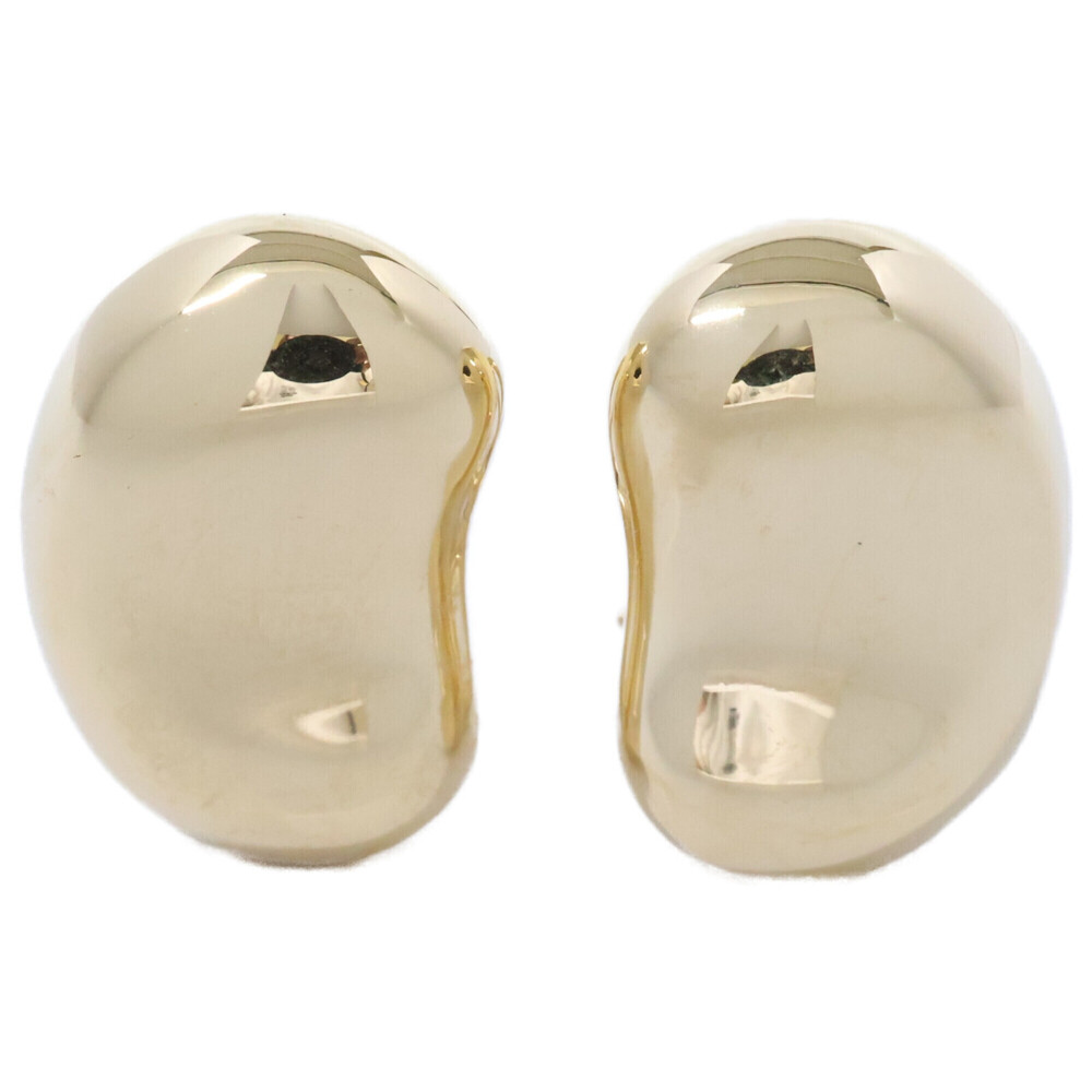 TIFFANY&Co. Tiffany & Co. Newly polished 750YG Bean Earrings Yellow Gold Women's